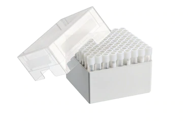 艾本德儲存盒 9 × 9, 可放置 81  個螺旋蓋（凍存）管， 4  –  5  mL，2  件，高 102  mm，4  英寸，聚丙烯材料，可耐受最低 -86  °C，可高溫高壓滅菌，帶蓋子并具有
