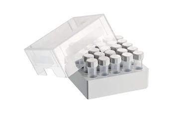 艾本德儲存盒 5 × 5, 可放置 25  個螺旋蓋管，5  mL，2  件，高 76  mm，3  英寸，聚丙烯材料，可耐受最低 -86  °C，可高溫高壓滅菌，帶蓋子并具有數(shù)字字母標識
