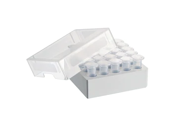 艾本德儲存盒 5 × 5, 可放置 25  個試管，5  mL，4  件，高 64  mm，2.5  英寸，聚丙烯材料，可耐受最低 -86  °C，可高溫高壓滅菌，帶蓋子并具有數(shù)字字母標識